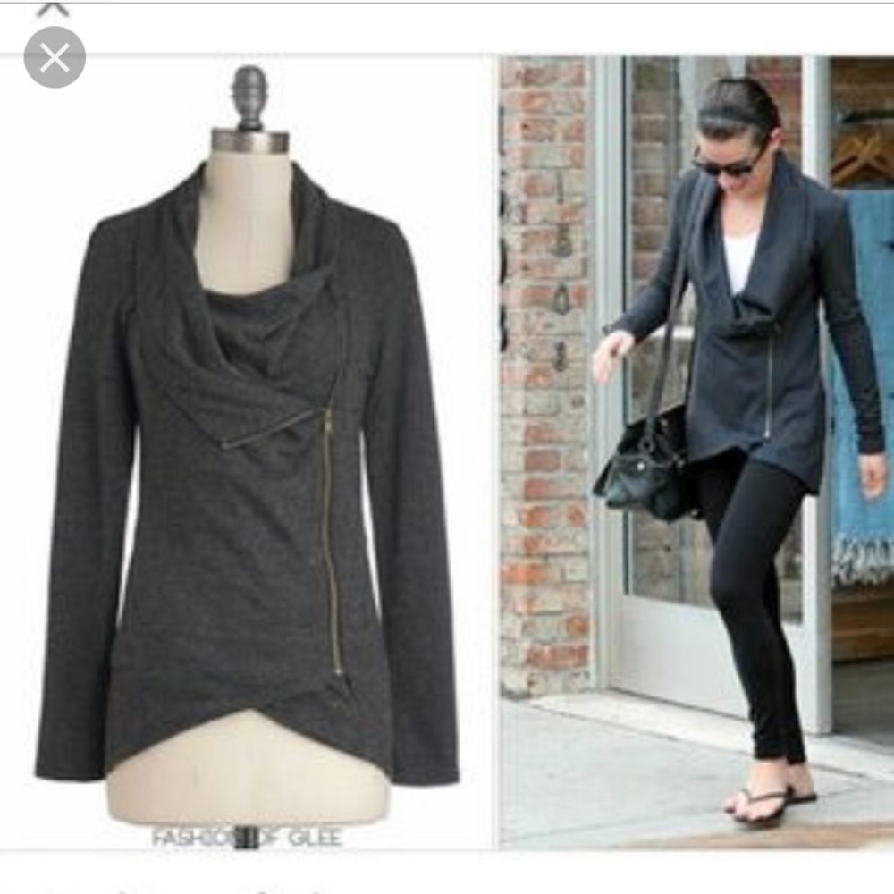 [Modcloth] Airport Greeting Cardigan in Charcoal